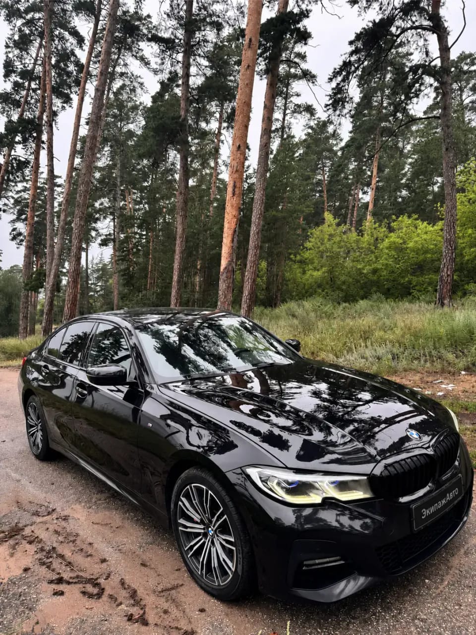 BMW 3 Series 2021 года, передняя часть кузова