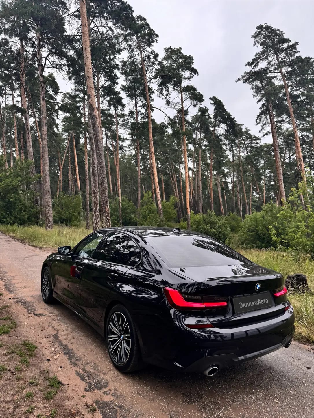 BMW 3 Series 2021 года, задняя часть кузова